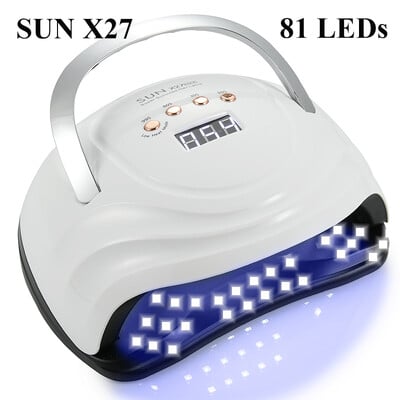 Υψηλής ισχύος SUN X26MAX UV LED Λάμπα νυχιών για γρήγορο στέγνωμα Gel Μηχάνημα Φωτοθεραπείας Νυχιών 81 LED Εργαλεία Μανικιούρ Σαλονιού Νυχιών