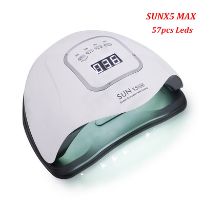 SUNX5 MAX Professional 365+405nm UV LED lempa, skirta nagų džiovintuvui, lakavimo mašina Fit kietinanti visus nagų gelio lako nagų dailės įrankis