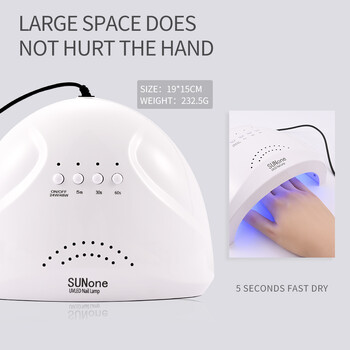 48W Led UV Lamp Nail Dryer for Curring All Gel Gel Nail Polish Machine Drying Lamp with Timer Salon Tools