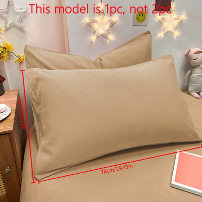 1 gabalas matinio vienspalvio pagalvės užvalkalo, miegamojo kišenėje uždaromas minkštas pagalvės užvalkalas, patalynė