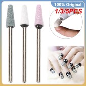 1/3/5 τμχ Τρυπάνι νυχιών τύπου κορούνδιου φρέζα Κεραμικές πέτρες Ηλεκτρικές λίμες Εξοπλισμός μηχανής μανικιούρ Εργαλεία νυχιών