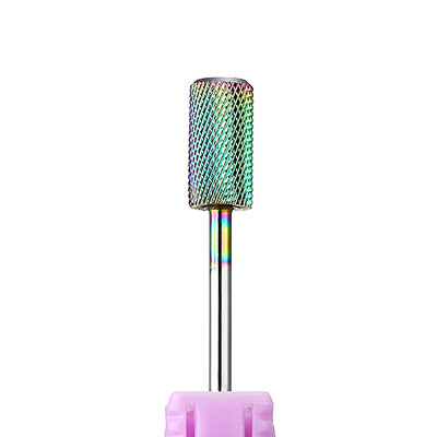 Φρέζα για μανικιούρ Καρβίδιο Rainbow Tungsten Nail Drill Bits Αξεσουάρ μηχανής Περιστροφικά ηλεκτρικά εργαλεία για λίμες νυχιών