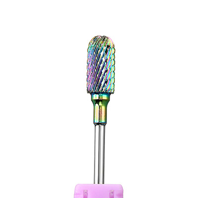 Φρέζα για μανικιούρ Καρβίδιο Rainbow Tungsten Nail Drill Bits Αξεσουάρ μηχανής Περιστροφικά ηλεκτρικά εργαλεία για λίμες νυχιών