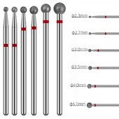 Svrdla za nokte 3/32'' Odstranjivač zanoktica Rezač loptastog oblika E-turpija Bit za električnu turpiju Nail Art pribor za profesionalce