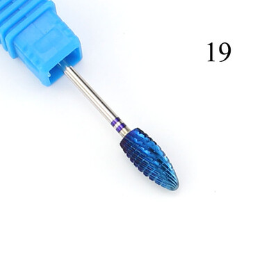 28 tipa volframa karbīda nagu urbjmašīnas frēze elektriskā manikīra mašīnai Rainbow Black Dead Skin File nagu mākslas rīks