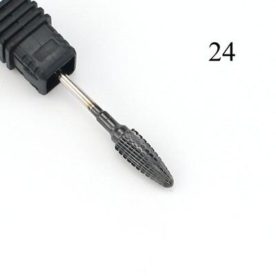 28 tipa volframa karbīda nagu urbjmašīnas frēze elektriskā manikīra mašīnai Rainbow Black Dead Skin File nagu mākslas rīks