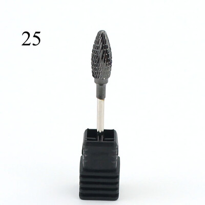 28 tipa volframa karbīda nagu urbjmašīnas frēze elektriskā manikīra mašīnai Rainbow Black Dead Skin File nagu mākslas rīks