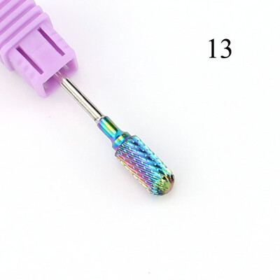 28 tipa volframa karbīda nagu urbjmašīnas frēze elektriskā manikīra mašīnai Rainbow Black Dead Skin File nagu mākslas rīks