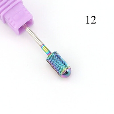 28 tipa volframa karbīda nagu urbjmašīnas frēze elektriskā manikīra mašīnai Rainbow Black Dead Skin File nagu mākslas rīks