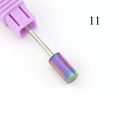 28 tipa volframa karbīda nagu urbjmašīnas frēze elektriskā manikīra mašīnai Rainbow Black Dead Skin File nagu mākslas rīks