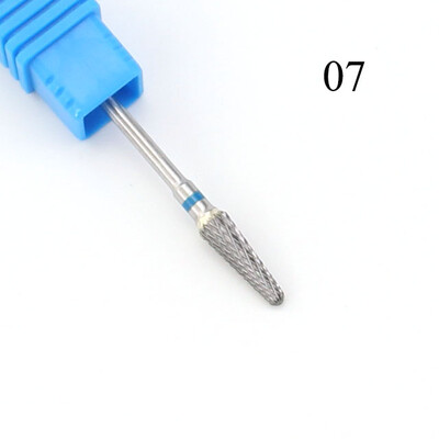 28 tipa volframa karbīda nagu urbjmašīnas frēze elektriskā manikīra mašīnai Rainbow Black Dead Skin File nagu mākslas rīks