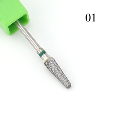 28 tipa volframa karbīda nagu urbjmašīnas frēze elektriskā manikīra mašīnai Rainbow Black Dead Skin File nagu mākslas rīks