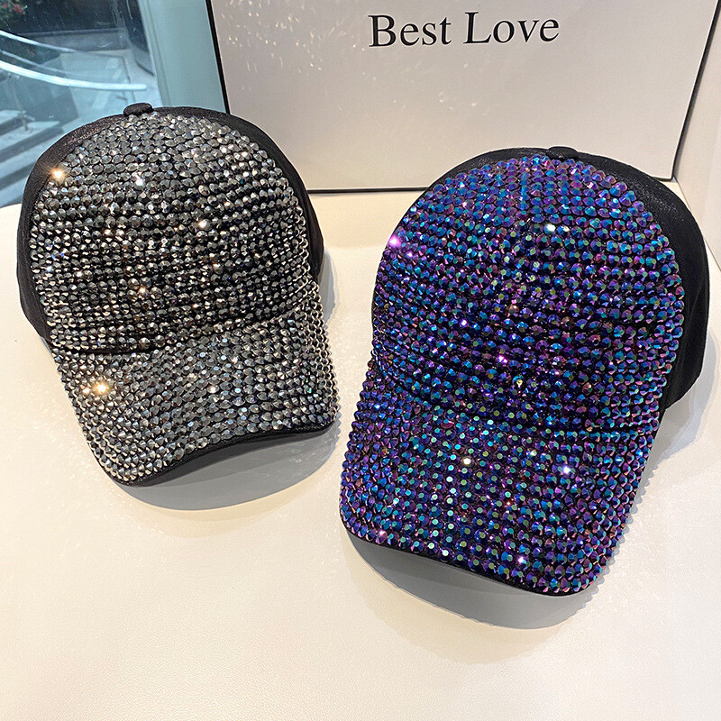 CNTANG Καλοκαιρινό γυναικείο καπέλο μπέιζμπολ Άνοιξη φθινόπωρο Καπέλα με στρας Μόδα Προσωπικότητα Street Hiphop Καπέλα για γυναικεία Snapback