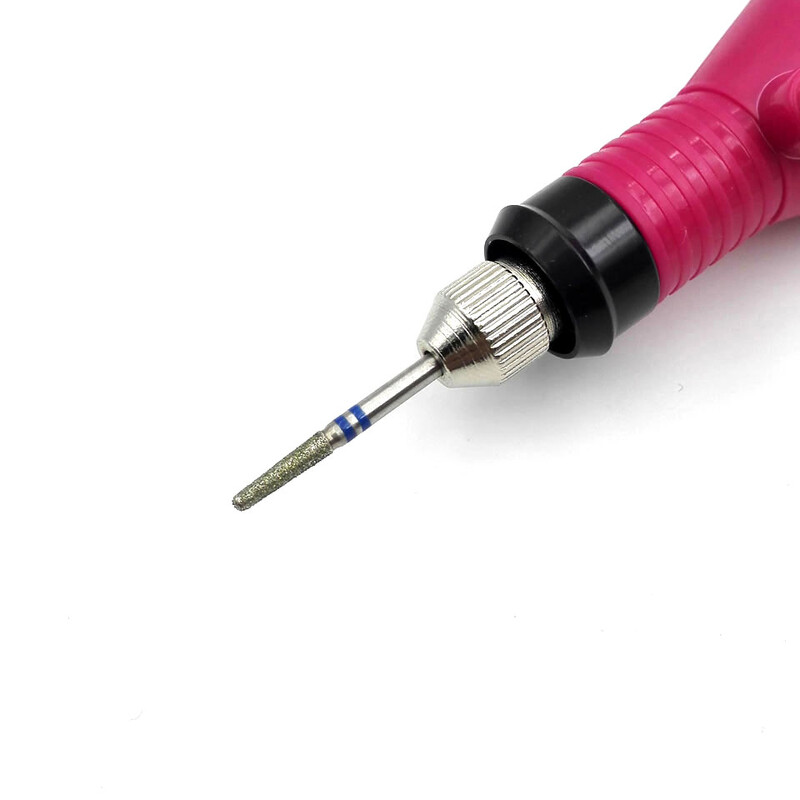 HYTOOS Burghiu cu diamante pentru unghii 3/32" Freza rotativa pentru freza pentru unghii Freze pentru manichiura Accesorii pentru gaurirea unghiilor Moara de unghii-L0201D