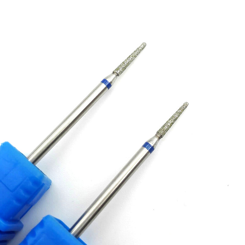 HYTOOS Spear Diamond Burghie pentru unghii 3/32" Cutter rotativ pentru freza Freze pentru manichiura Accesoriu pentru gaurire Instrument de frumusete pentru unghii Mill-L01610D