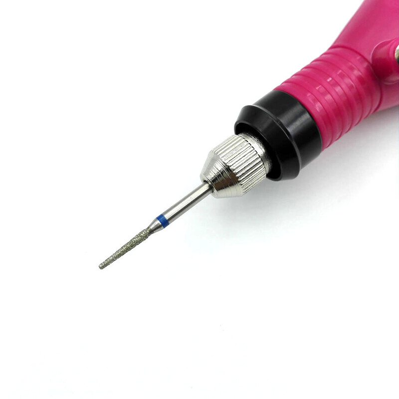 HYTOOS Spear Diamond Burghie pentru unghii 3/32" Cutter rotativ pentru freza Freze pentru manichiura Accesoriu pentru gaurire Instrument de frumusete pentru unghii Mill-L01610D