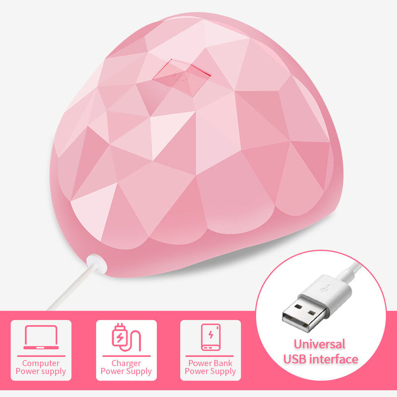 LULAA 54W USB kabina, UV LED gel za nokte, Led svjetiljka za dodatke za nokte, profesionalna materijalna lampa za sušenje noktiju za svu manikuru