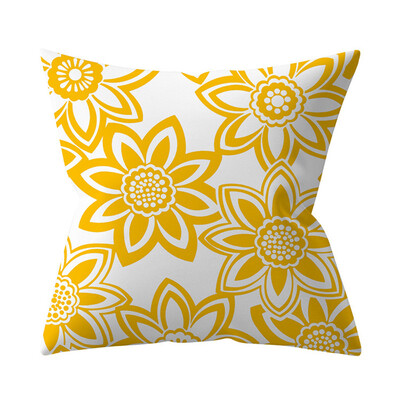Navlaka za jastuk Nordic Jastuk Yellow Datura Decoration Sofa Thread Home