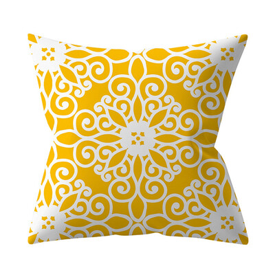 Navlaka za jastuk Nordic Jastuk Yellow Datura Decoration Sofa Thread Home