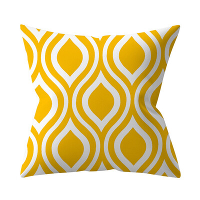 Navlaka za jastuk Nordic Jastuk Yellow Datura Decoration Sofa Thread Home