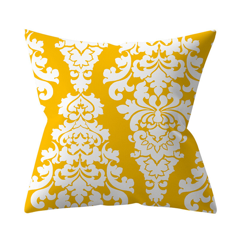 Navlaka za jastuk Nordic Jastuk Yellow Datura Decoration Sofa Thread Home