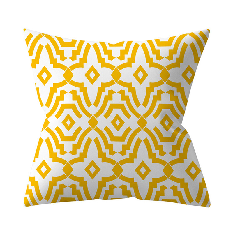Navlaka za jastuk Nordic Jastuk Yellow Datura Decoration Sofa Thread Home