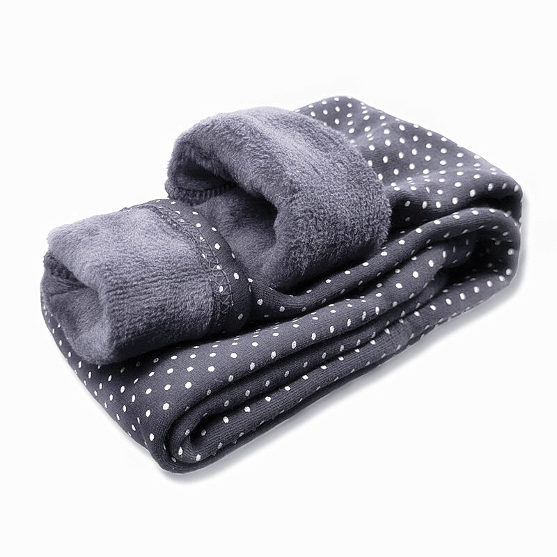 Rudens un ziemas bērnu legingi polka dots plus samta plānas elastīgas korejiešu stila bikses meitenēm vidējas un lielas bērnu integrētas samta bērnu bikses