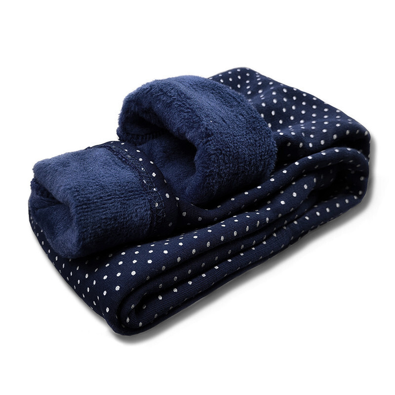 Rudens un ziemas bērnu legingi polka dots plus samta plānas elastīgas korejiešu stila bikses meitenēm vidējas un lielas bērnu integrētas samta bērnu bikses