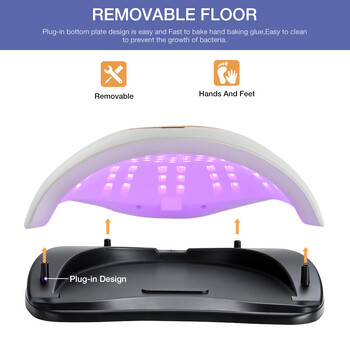 69LEDs Nail Dryer UV LED Λάμπα νυχιών για ωρίμανση όλων των Gel βερνίκι νυχιών με Motion Sensing Επαγγελματικός εξοπλισμός σαλονιού μανικιούρ