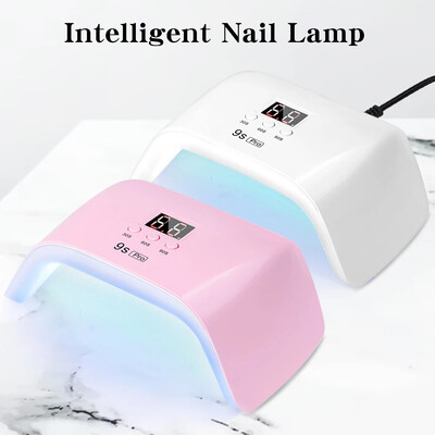 LULAA Trapezoidal Nail Dryer UV Led Nail Lamp Sensor/ LCD Display Професионална Led Nail Lamp 9SPro Гел Лампа за нокти Инструмент за маникюр