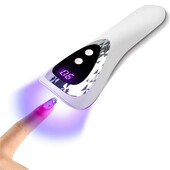 LULAA Handheld LED UV Nail Lamp Επαναφορτιζόμενο Στεγνωτήριο νυχιών με 5 Lamp Beads Fast-Dry Machine Φορητό σπίτι DIY Salon Manicure