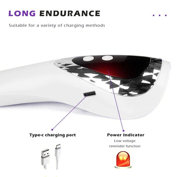 LULAA Handheld LED UV Nail Lamp Επαναφορτιζόμενο Στεγνωτήριο νυχιών με 5 Lamp Beads Fast-Dry Machine Φορητό σπίτι DIY Salon Manicure