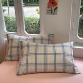 Pravokutna jastučnica 2 komada jastučnice s otisnutim jastučnicama 48x74 cm karirane jastučnice za kućni krevet Pillowsham 베개커버