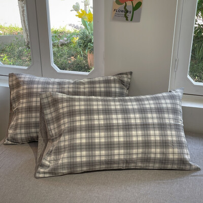 Pravokutna jastučnica 2 komada jastučnice s otisnutim jastučnicama 48x74 cm karirane jastučnice za kućni krevet Pillowsham 베개커버