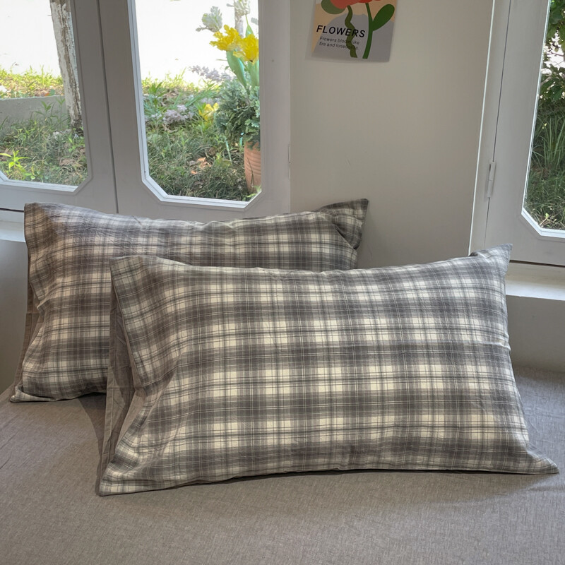 Pravokutna jastučnica 2 komada jastučnice s otisnutim jastučnicama 48x74 cm karirane jastučnice za kućni krevet Pillowsham 베개커버