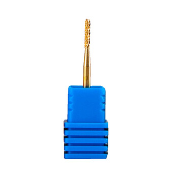 Νέος! Pro Gold Carbide Nail Drill Bits Nail Art Electric Drill Machine Files Nail Art Tools κόβουν και γυαλίζουν το κάτω μέρος του νυχιού