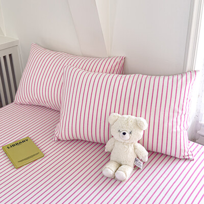 2 τμχ Μαξιλαροθήκη 100% βαμβακερό κάλυμμα μαξιλαριού σε στυλ ριγέ Μαξιλαροθήκη 48x74cm Μαξιλαροθήκη Home Κρεβάτι Μαλακό Μαξιλαροθήκη fundas de almohada