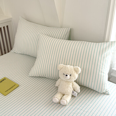 2 τμχ Μαξιλαροθήκη 100% βαμβακερό κάλυμμα μαξιλαριού σε στυλ ριγέ Μαξιλαροθήκη 48x74cm Μαξιλαροθήκη Home Κρεβάτι Μαλακό Μαξιλαροθήκη fundas de almohada