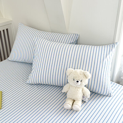 2 τμχ Μαξιλαροθήκη 100% βαμβακερό κάλυμμα μαξιλαριού σε στυλ ριγέ Μαξιλαροθήκη 48x74cm Μαξιλαροθήκη Home Κρεβάτι Μαλακό Μαξιλαροθήκη fundas de almohada