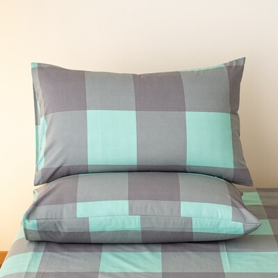Jastučnica kariranog stila 100% pamuk Jastučnica 48x74cm Jastučnice funda almohada 2kom Pravokutna jastučnica Mekana jastučnica
