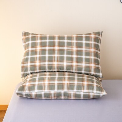 Jastučnica kariranog stila 100% pamuk Jastučnica 48x74cm Jastučnice funda almohada 2kom Pravokutna jastučnica Mekana jastučnica