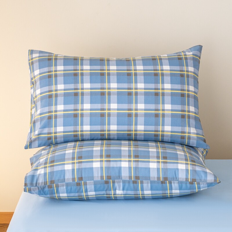 Jastučnica kariranog stila 100% pamuk Jastučnica 48x74cm Jastučnice funda almohada 2kom Pravokutna jastučnica Mekana jastučnica