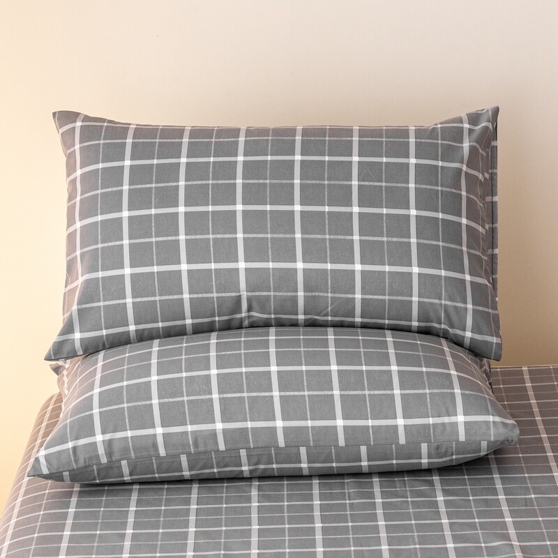 Jastučnica kariranog stila 100% pamuk Jastučnica 48x74cm Jastučnice funda almohada 2kom Pravokutna jastučnica Mekana jastučnica