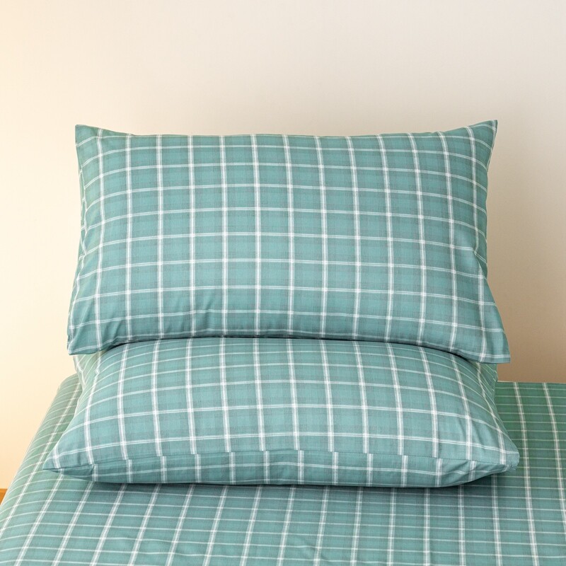 Jastučnica kariranog stila 100% pamuk Jastučnica 48x74cm Jastučnice funda almohada 2kom Pravokutna jastučnica Mekana jastučnica