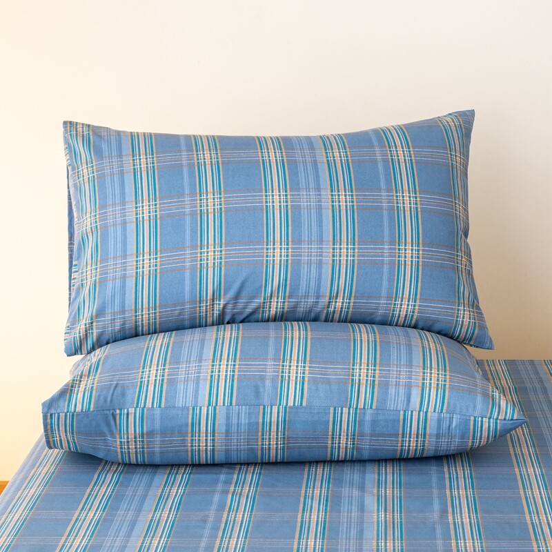 Jastučnica kariranog stila 100% pamuk Jastučnica 48x74cm Jastučnice funda almohada 2kom Pravokutna jastučnica Mekana jastučnica