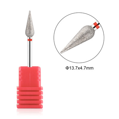 BNG Burghie diamantate pentru unghii Freze pentru manichiură Freză rusească pentru cuticule Pedichiură Manichiură Burghiu Accesorii pentru unghii