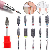 Τρυπάνι καρβιδίου 1 τεμ. Στίλβωση φρέζας για αξεσουάρ μηχανής μανικιούρ Αφαίρεση τζελ Περιστροφικά ηλεκτρικά εργαλεία νυχιών