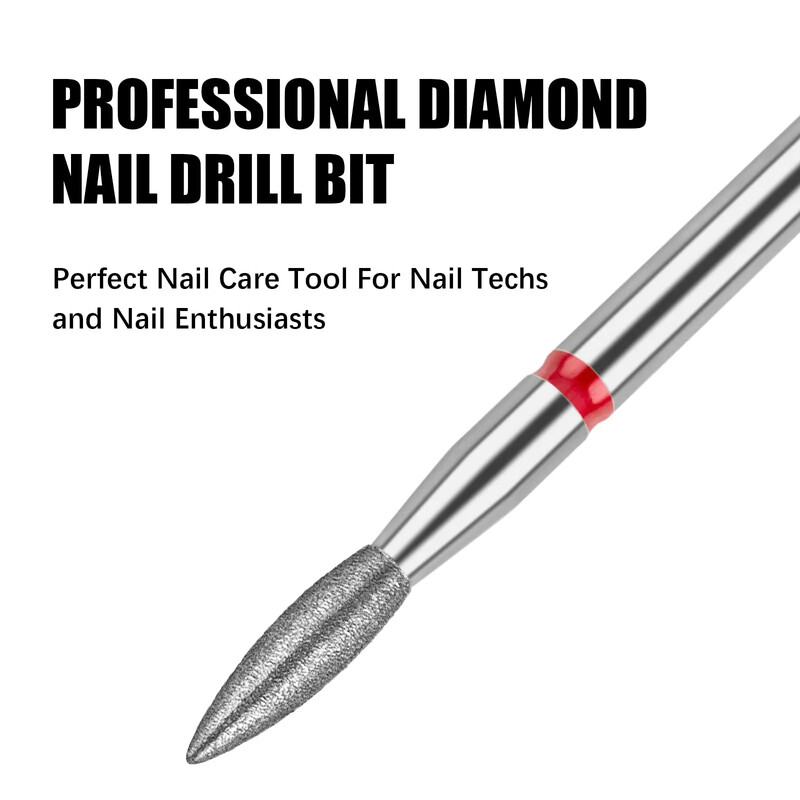 Διαμαντένια τρυπάνια νυχιών 3/32" Tornado Flame Κόφτες για μανικιούρ Περιστροφική γρέζια Αξεσουάρ τρυπανιού Spiral Nail Mills Tools