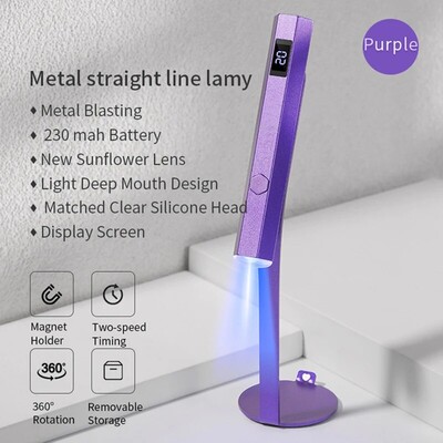 Mini Handheld UV Led Lamp For Nails Φορητό επαναφορτιζόμενο στεγνωτήριο νυχιών για πολυμερισμό Gel Polish With Display Machine Manicure