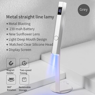 Mini Handheld UV Led Lamp For Nails Φορητό επαναφορτιζόμενο στεγνωτήριο νυχιών για πολυμερισμό Gel Polish With Display Machine Manicure